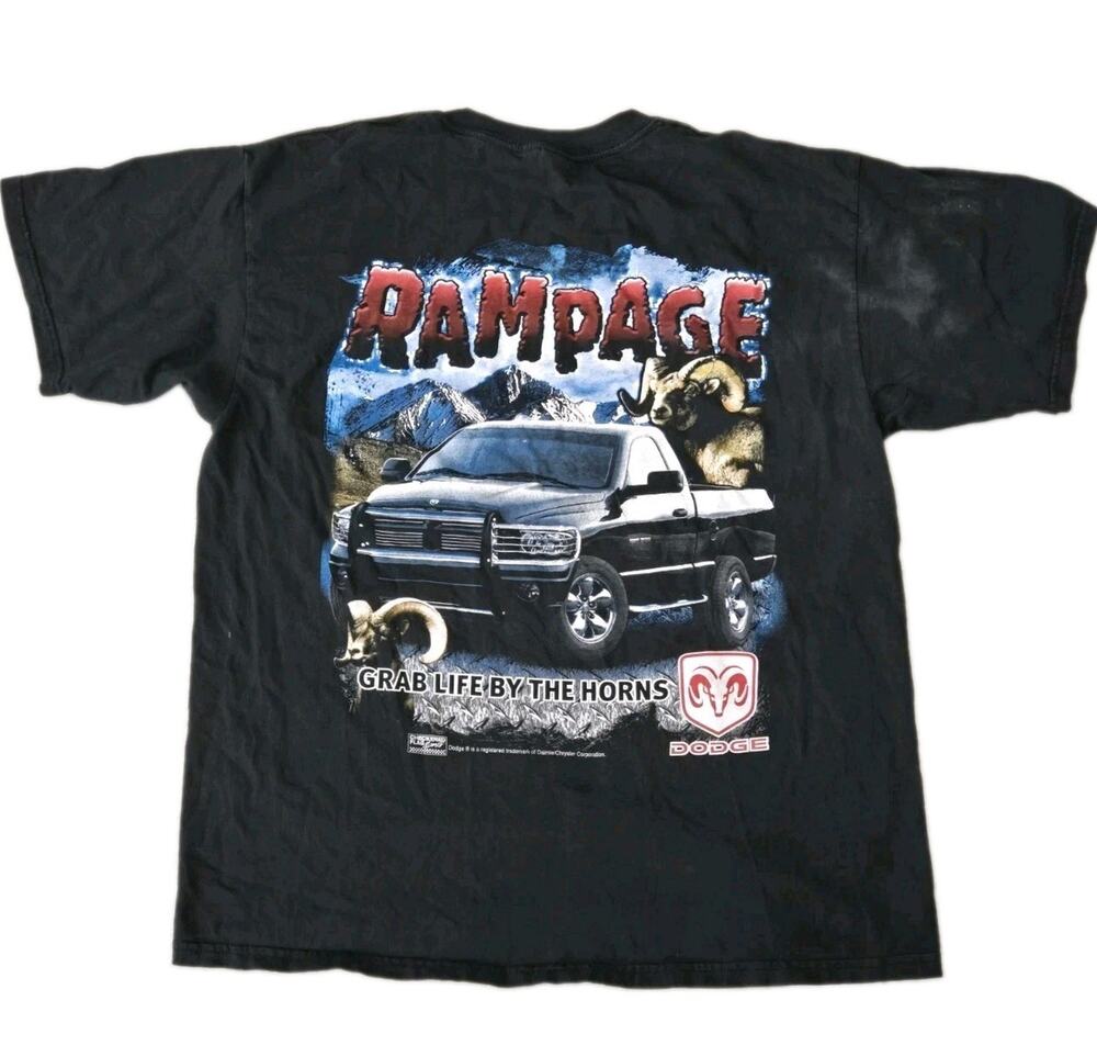 Vtg 2000s Original Dodge Ram Truck Promo Advertisement Shirt Sz XL **Read**